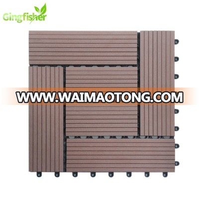 Easy Assemble DIY interlocking outdoor WPC decking tiles