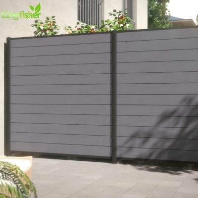 Outdoor WPC Fence Plastic Slats and Fence Panels for Decoration